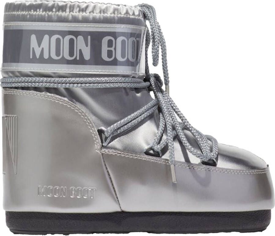 Moon boot Icon Low Glance snowboot met waterafstotende coating en metallic finish