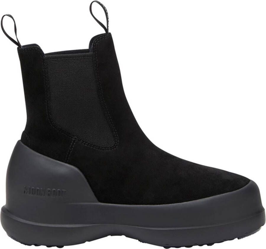 Moon boot Zwarte Suède Chelsea Waterdichte Laarzen Black