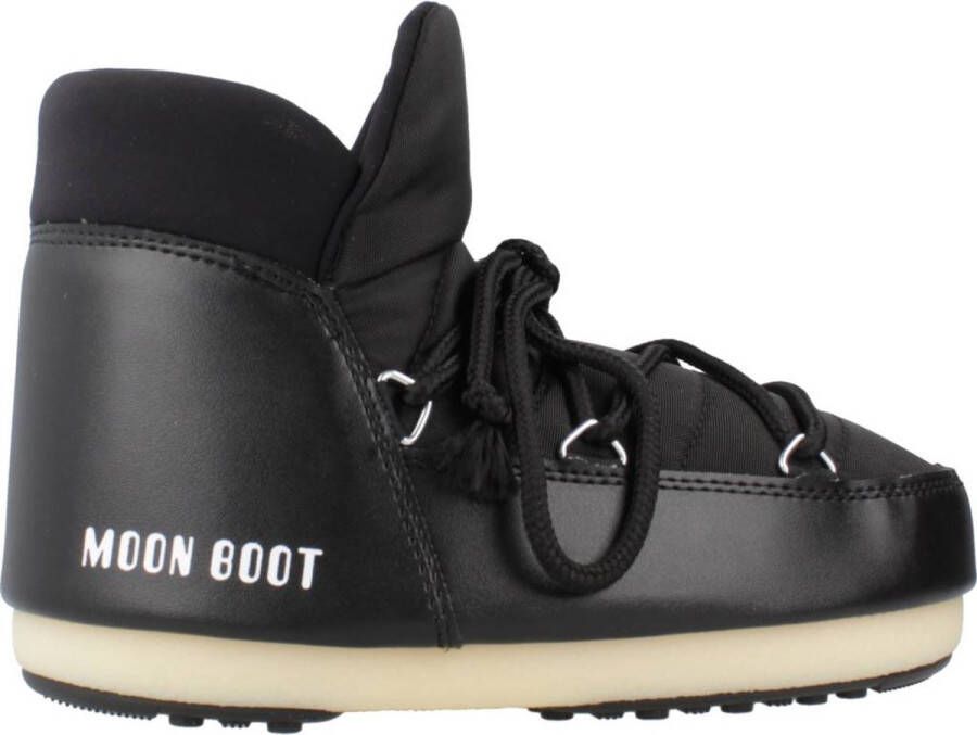 Moon boot Zwarte Nylon Enkellaarzen met Isolerende Padding Black Heren