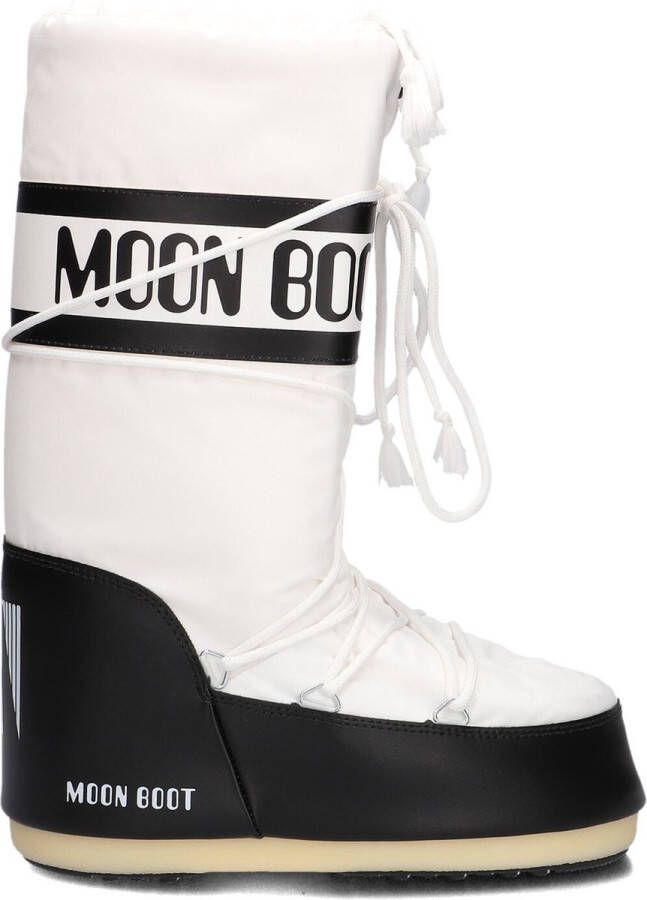 MOON BOOT Snowboots Dames Nylon Veter Snowboot Maat: 35 38 Materiaal: Nylon Kleur: Wit