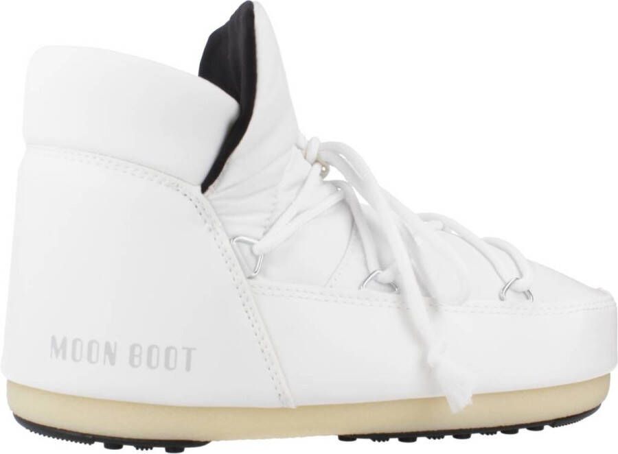 Moon boot Witte Instaplaarzen met Kruislings Veters White Heren