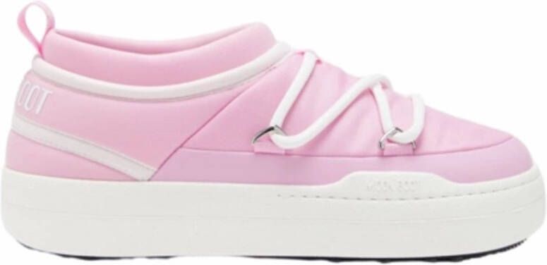 Moon boot Icon Slip-On Schoenen met Flatform Zool Pink Dames