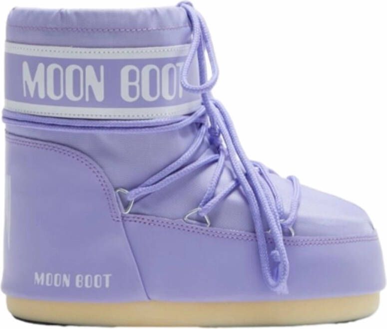 Moon boot Lage Sneeuwlaarzen Koord Veters Effen Purple Dames