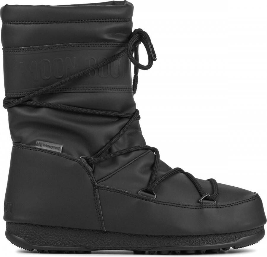 Moon Boot Veterboots Dames Outdoor Snowboots Damesschoenen Suède 24010300 Zwart