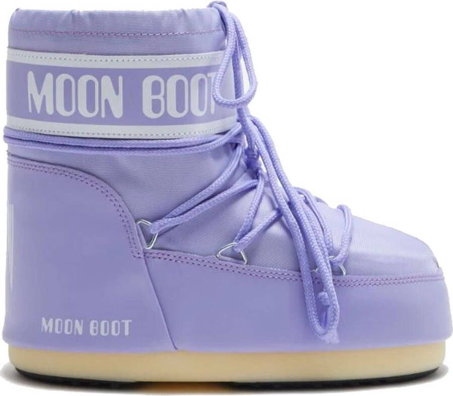 Moon boot Klassieke Korte Nylon Cuff Moon Winterlaarzen Purple Dames