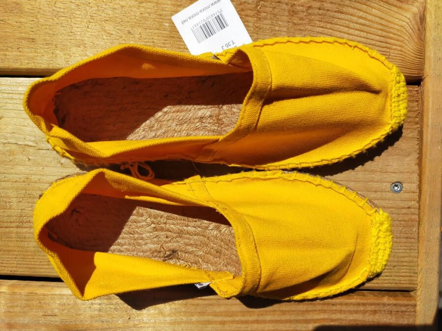 Mora Espadrille junior kleur geel zomer schoen zomerschoen junior jongen meisje kinderschoen