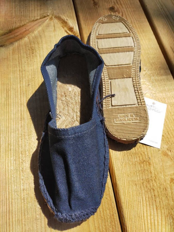 Mora Espadrille junior kleur jeansblauw zomerse schoen zomerschoen kinderschoen kinderschoen