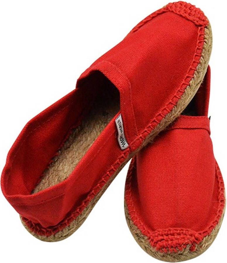 Mora Espadrille junior kleur rood zomer schoen zomerschoen junior jongen meisje kinderschoen