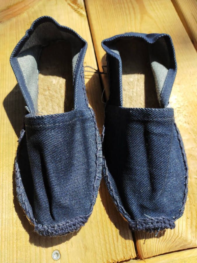 Mora Espadrille kind kleur jeansblauw zomer schoen zomerschoen junior kinderschoen - Foto 1