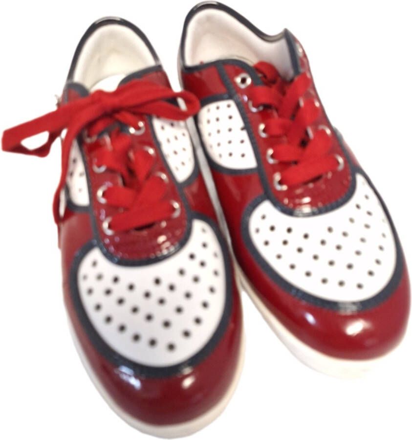 Moschino MOCHINO SNEAKER -SMILE SOFTLY-ROSSO BLU