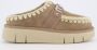 MOU Instappers Dames Bounce Clog Maat: 38 Materiaal: Suède Kleur: Beige - Thumbnail 2