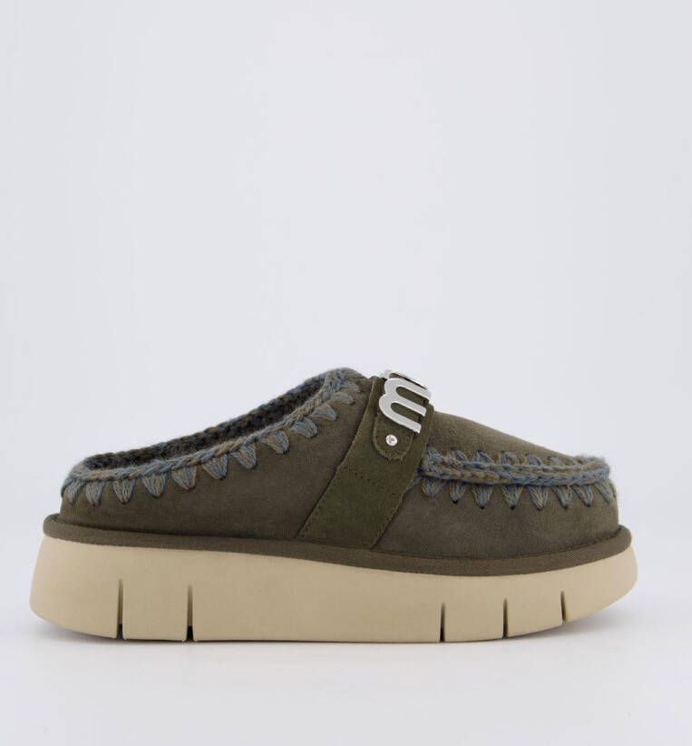 MOU Dames Bounce Clog Black Olive