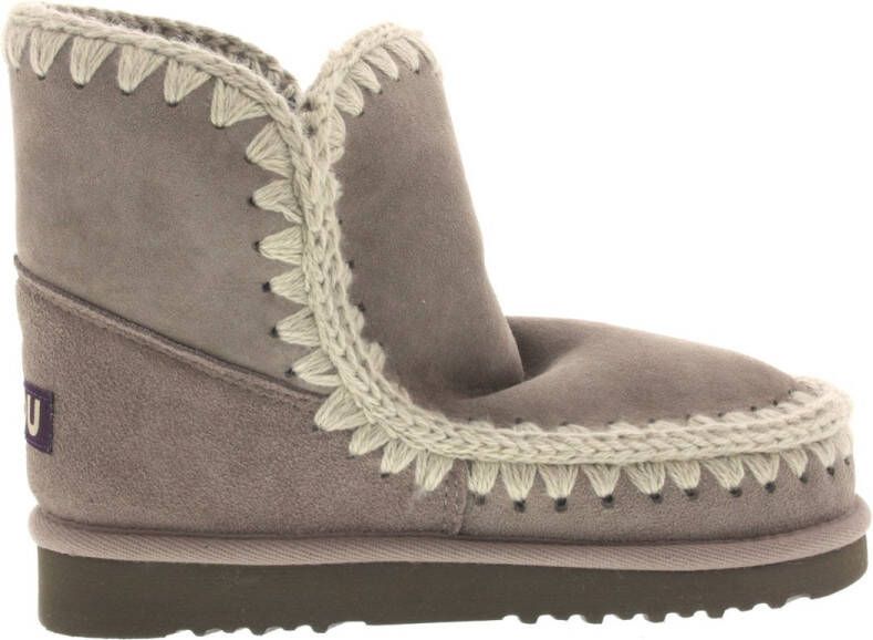 MOU Eskimo 18 Glitter Logo Vachtlaarzen Warme Laarzen Dames Taupe