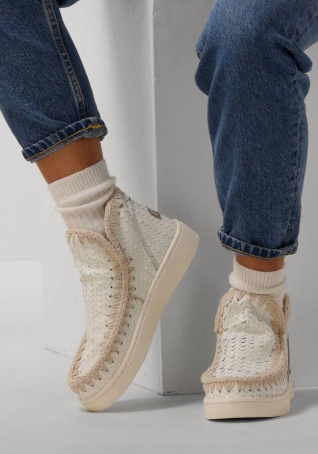 MOU Eskimo Sneaker Hoge sneakers Leren Sneaker Dames Wit