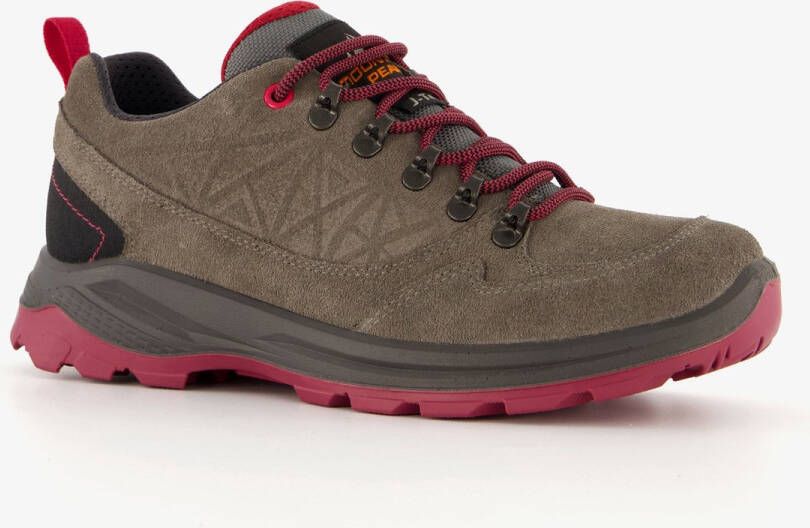 Mountain Peak lage dames wandelschoenen cat. A Grijs Echt leer Uitneembare zool