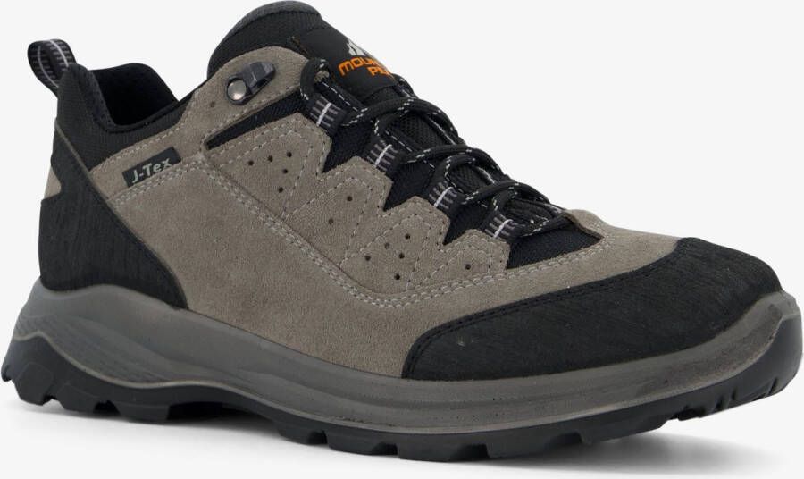 Mountain Peak lage heren wandelschoenen cat. A Zwart Echt leer Uitneembare zool