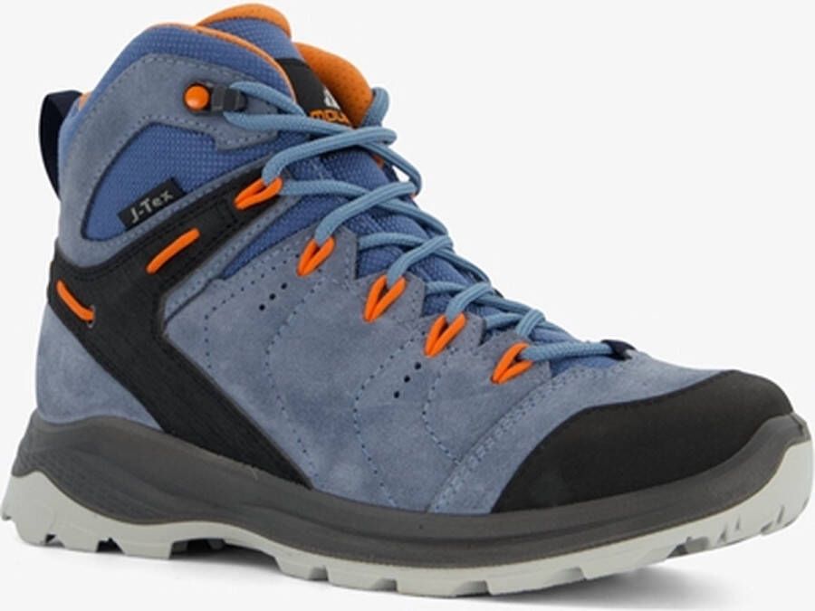 Mountain Peak leren dames wandelschoenen cat. B Zwart Uitneembare zool