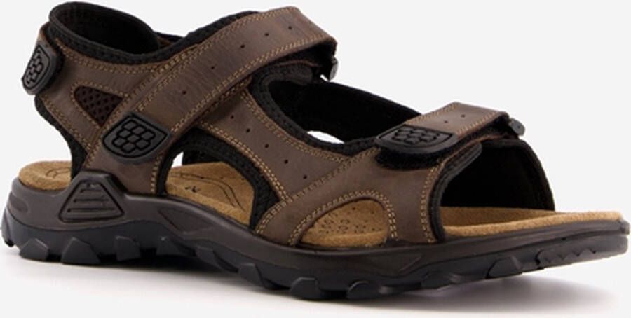 Mountain Peak leren heren sandalen bruin