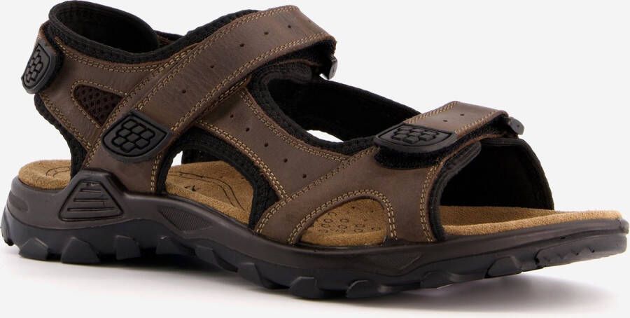 Mountain Peak leren heren sandalen bruin