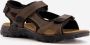 Mountain Peak leren heren sandalen bruin - Thumbnail 3