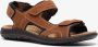 Mountain Peak leren heren sandalen bruin - Thumbnail 1