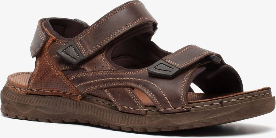 Mountain Peak leren heren sandalen bruin