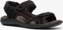 Mountain Peak leren heren sandalen zwart - Thumbnail 1