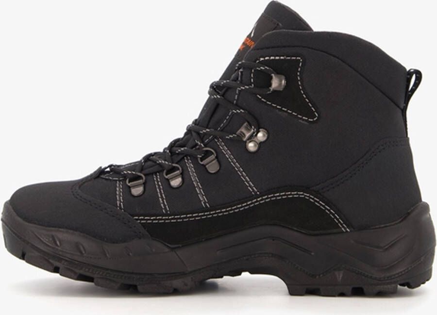 Mountain Peak leren heren wandelschoenen A B Zwart Maat Uitneembare zool43