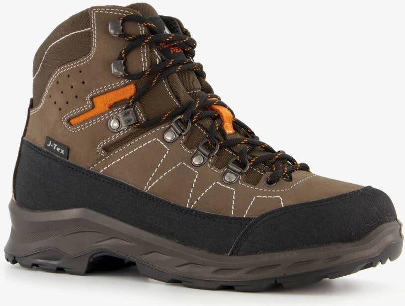 Mountain Peak leren heren wandelschoenen cat. A B Grijs Uitneembare zool