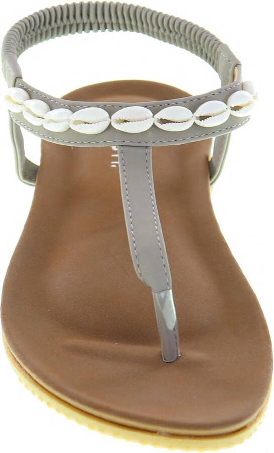 Mrchlabel Mrch Label Nikki Slippers Dames Creme beige Schelpjes