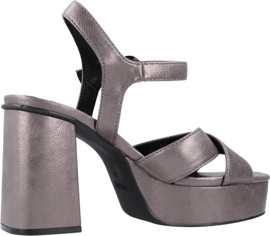 Mtng High Heel Sandals Gray Dames