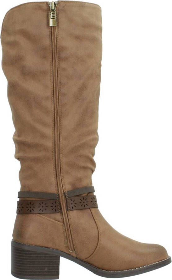 Mtng Heeled Boots Brown Dames