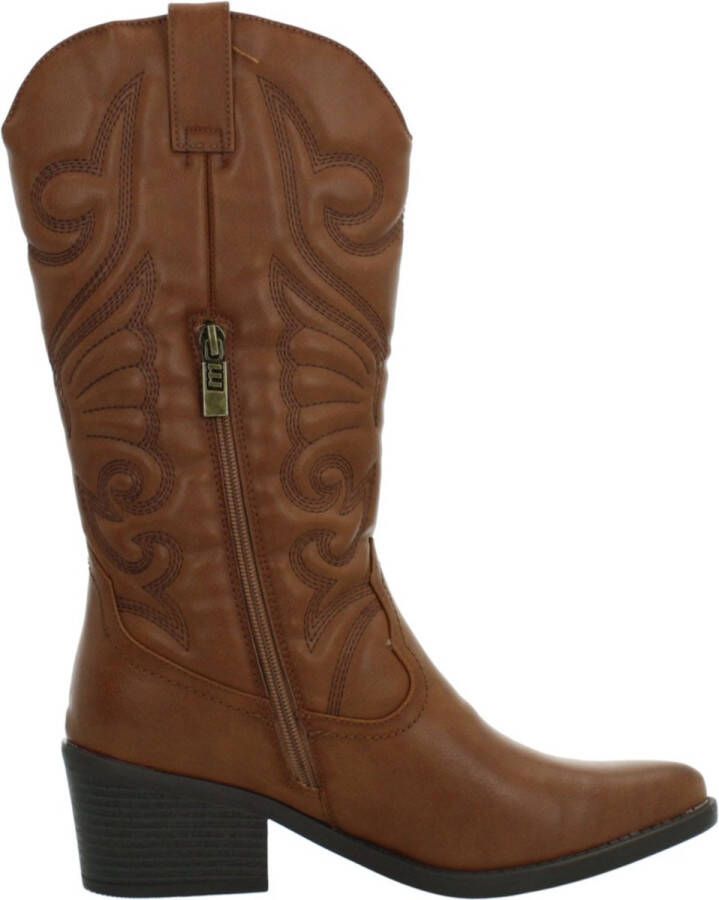 Mtng Western Style Cowboy Boots Brown Dames