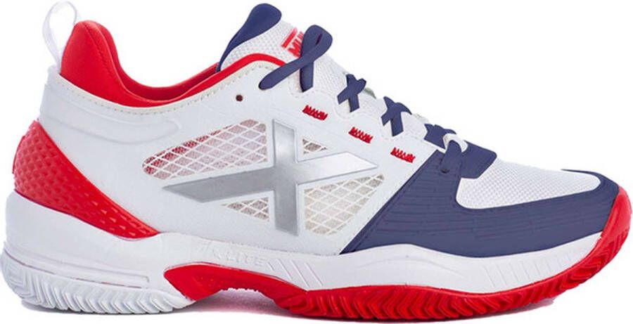 Munich Atomik Heren Sportschoenen Padel Smashcourt White Red