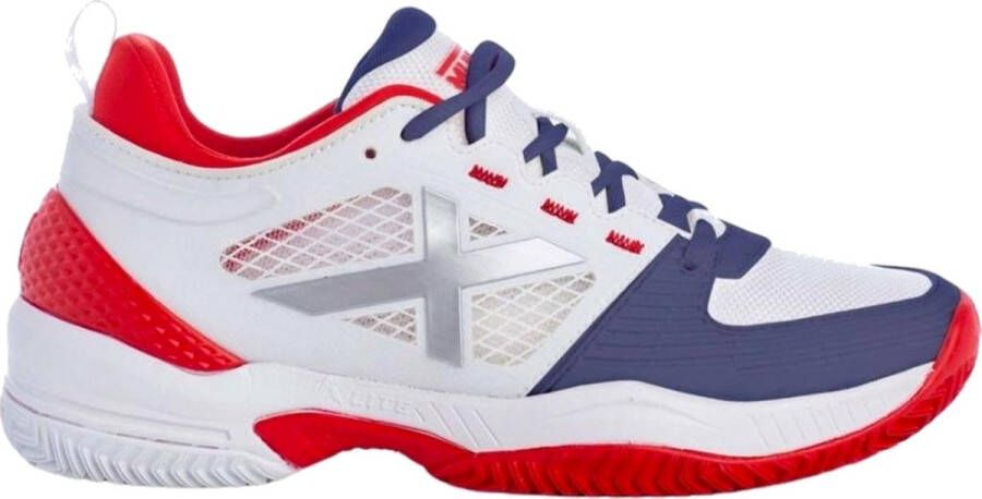 Munich Atomik Heren Sportschoenen Padel Smashcourt White Red