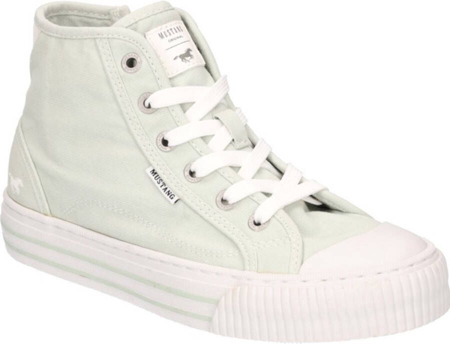 Mustang canvas sneaker mintgroen