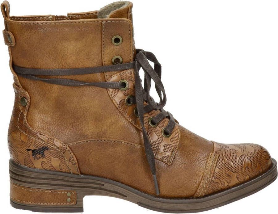 Mustang dames veterboot Cognac