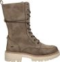 Mustang Winter Hoge Veterschoen Beige Dames - Thumbnail 1