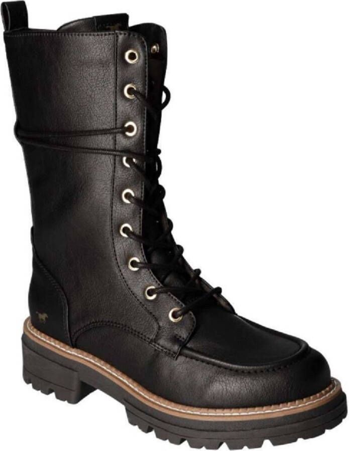 Mustang Shoes Veterlaarsjes zipper boots lace-up boots short boots with block heel