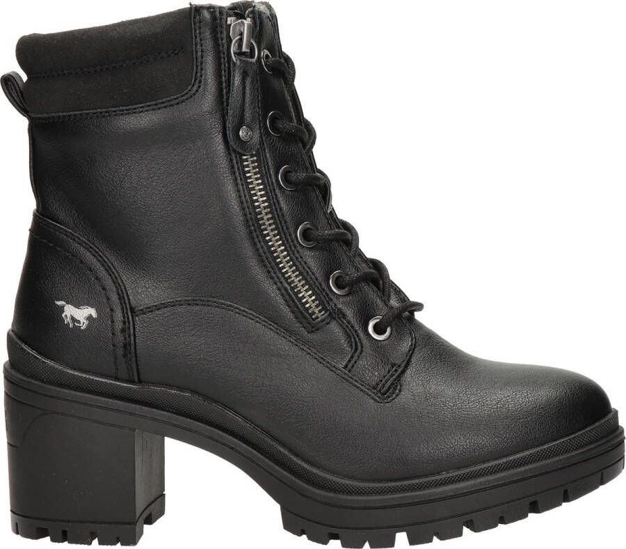 Mustang Veterschoenen Hak Veterschoenen Hak zwart