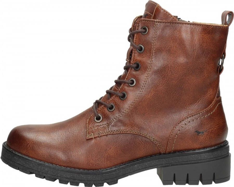 Mustang Dames veterschoenen Hoog cognac