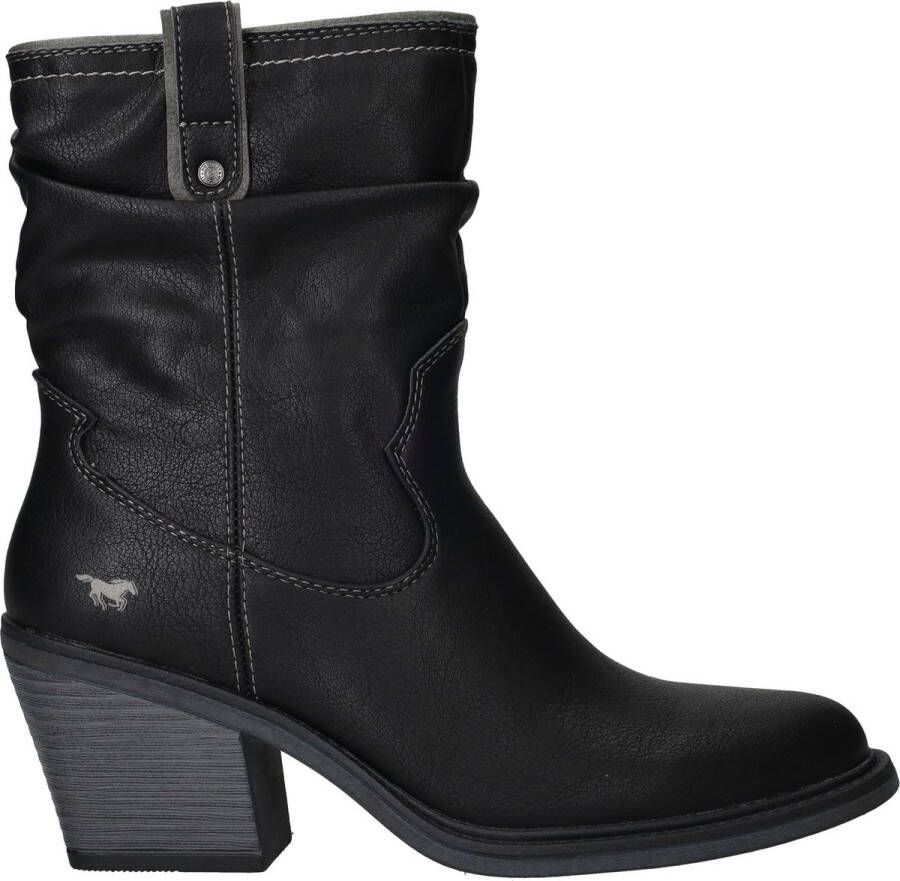 Mustang Western Stijl Zwarte Dameslaarzen Black Dames