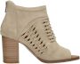 Mustang Beige geweven sandalette met rits Beige Dames - Thumbnail 1