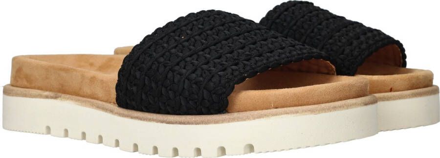 Mustang Zomer Zwart Textiel Slipper Black Dames