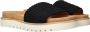 Mustang Zomer Zwart Textiel Slipper Black Dames - Thumbnail 1