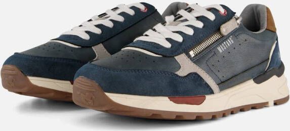 Mustang Sneakers blauw Suede