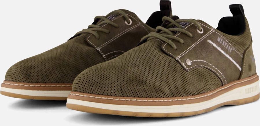 Mustang Sneakers groen Suede