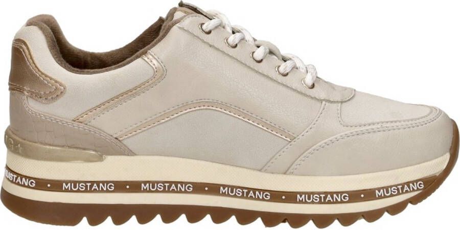 Mustang Sneakers Laag Sneakers Laag gebroken wit - Foto 1