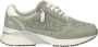 Mustang Mintgroene Geweven Sneaker Green Dames - Thumbnail 1