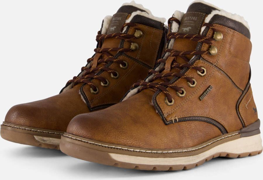 Mustang Veterboots cognac Synthetisch